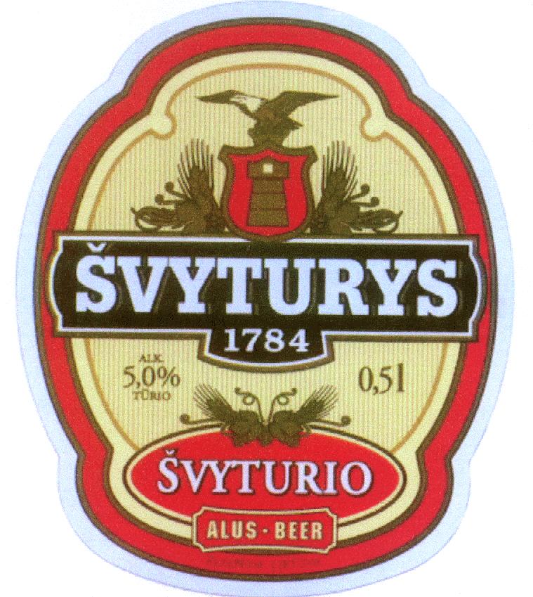 Prekės ženklas: ŠVYTURYS 1784 ŠVYTURIO